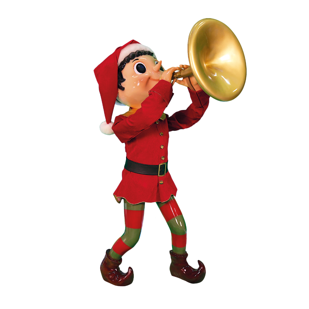 Music Elf with horn