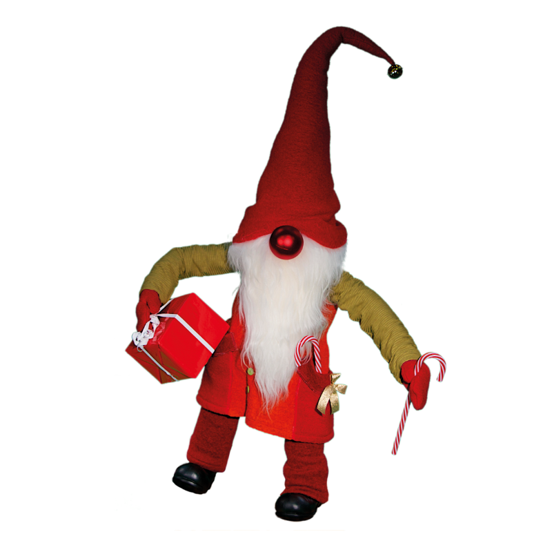 0921-Nordic Santa, standing on one leg