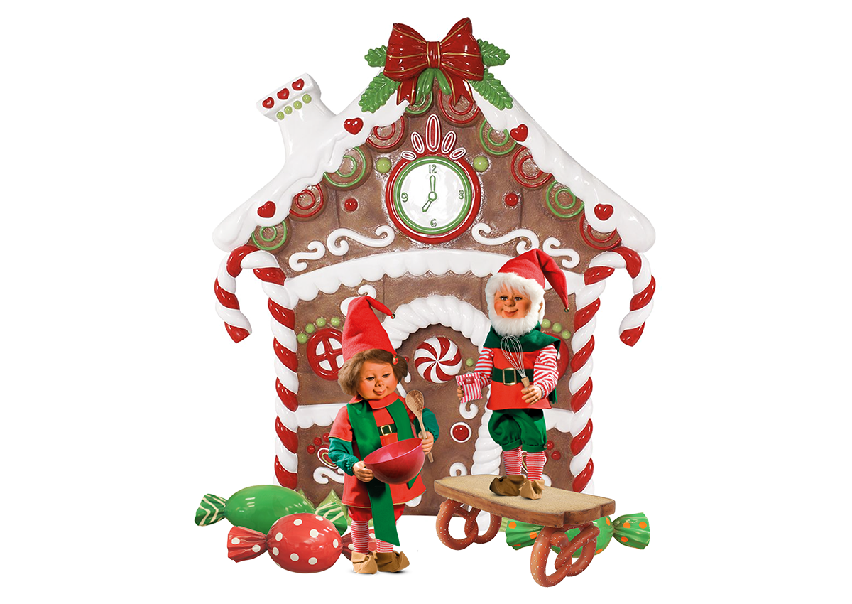 Gingerbread House with Elves
